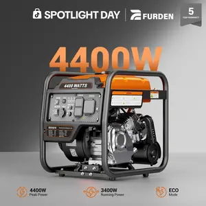 #Summervibes Efurden 4400-Watts Inverter Generator, Open Frame Generator Gas Powered, Emergency Home Backup, RV Ready 30A Outlet, EPA Compliment