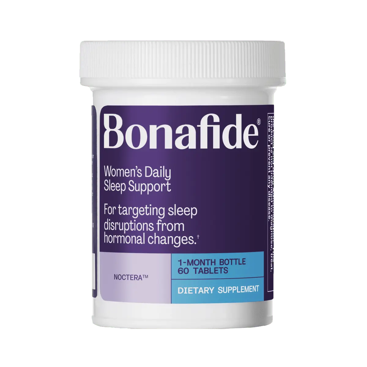 Women’s Daily Sleep Support for Stay-Asleep Relief – Bonafide Noctera – Hormone-Free & Melatonin-Free Supplement – Use Daily & Continuously – Helps Reduce Sleep Disruptions & Improve Sleep Quality — 1 Month Supply (60 Tablets)