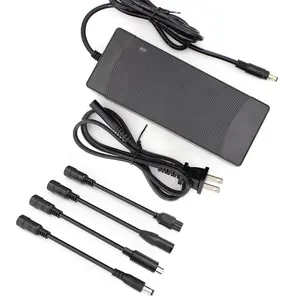 54.6V 2A Charger for 48V-54.6V Lithium Battery Charger, with 5.5x2.1mm Jack Round Connector, for GOTRAX GXL V2, G2, G3, G4, Apex, Glider, XR Elite, XR Ultra