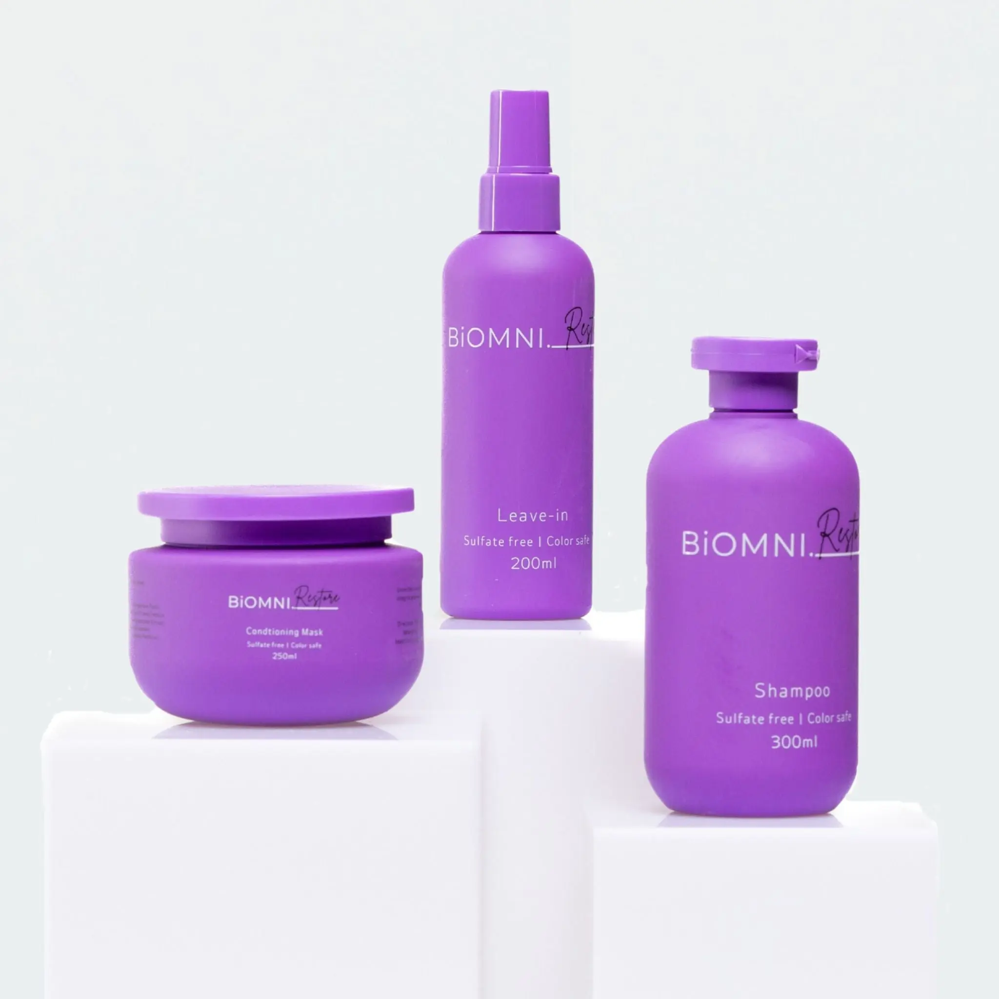 BiOMNI - Beauty Bundle - Shampoo. Conditioning Mask & Leave-in Conditioner Full-Size