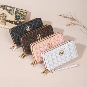 Wristlet wallet European and American style 2026 new wallet change bag simple fashion versatile M element card bag