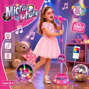 Unleash your child's inner pop star! Featuring dazzling, colorful LED lights and built-in music functions to spark an interest in singing, this karaoke microphone makes a fantastic birthday gift for children aged 3 to 8. It is both fun and educational.