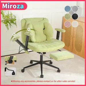 【Miroza】Criss-cross Chair with Manually Inflatable Cushion and Flippable armrest, Modern Accent Casual Living room Chair, Adjustable Seat Height, Lumbar Support and Armrests, Suitable for Living Rooms, Bedrooms and Offices