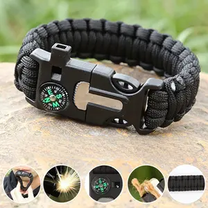 Paracord Bracelet  Survival Bracelet  5-in-1 Multi-Function Outdoor Camping & Adventure Gear  7-Strand Paracord