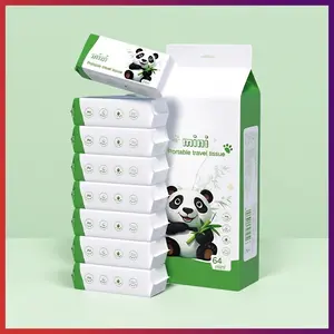Eco-Friendly Mini Portable Wipe Set - 8 Packs/64 Pcs, Gentle Soft Tissues for Daily Use, Compact for Bag, Car or Pocket, Suitable for Travel & Home