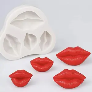 Creative Lip Shaped Silicone Mold, Creative Kitchen Chocolate & Fondant Baking Mold for Kitchen, Romantic Clay DIY Craft Mold