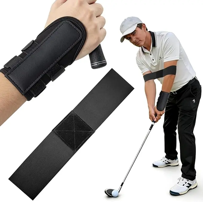 2026 Golf Wrist Training Aid - Breathable High-Elasticity Wrist Support, Locks Correct Angle, Fixes Hooks/Slices & Flared Elbows, Boosts Clubhead Speed, Golf Equipment for Beginners & Pros