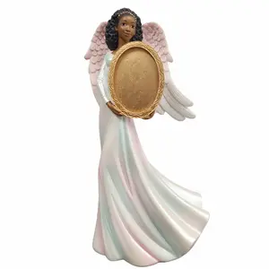 Guardian Angel Figurine w/ Picture Frame