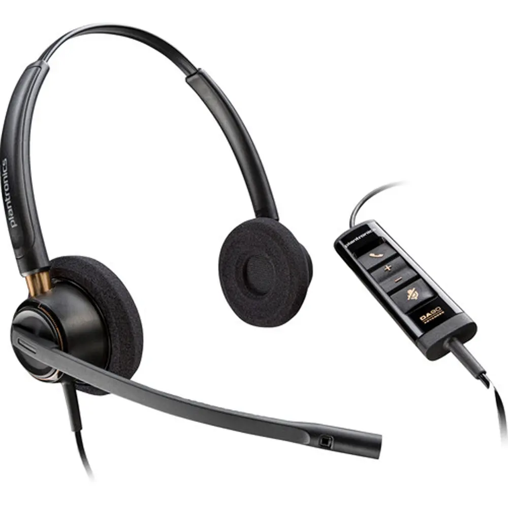 Poly Encore Pro 525 Stereo Audio Headphone - Electronic Audio Device, USB-A Connectivity, Microsoft Teams Cert Headset