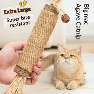 Cat Catnip Teething Stick Raffia Pet Toy
