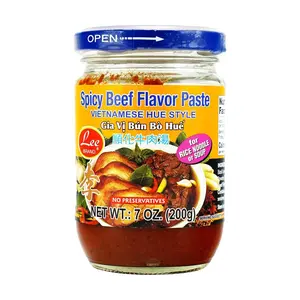 Authentic Vietnamese Hue Beef Noodle Soup Paste (Bun Bo Hue) - Rich Flavor, 200g Jar - Easy Home Cooking