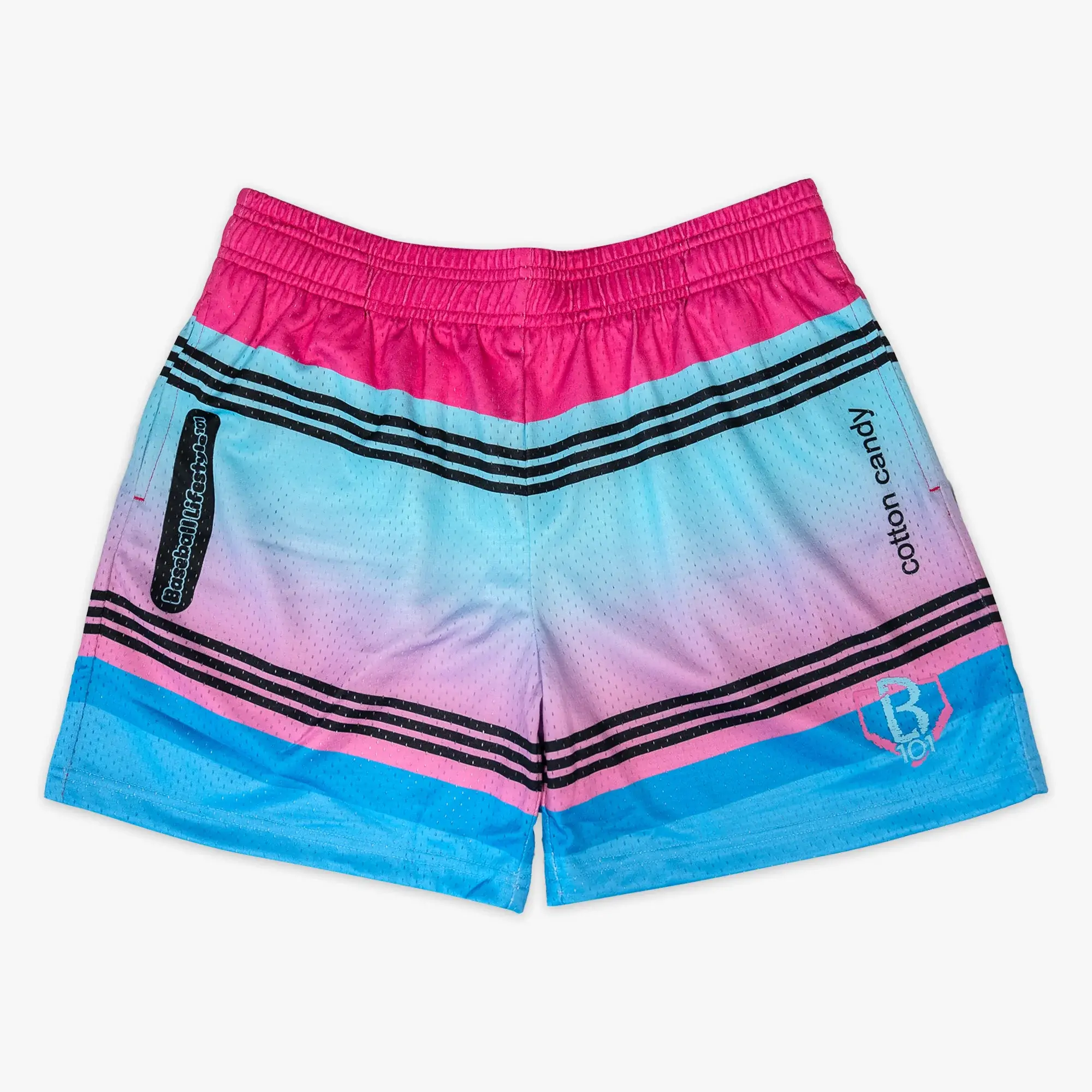 Baseball Lifestyle 101 Crayon Collection Mesh Shorts for Youth & Adults | Lightweight Breathable Athletic Shorts for Baseball, Gym & Summer Activities | Casual Sports Shorts for Men & Women | Perfect Gift for Baseball Players, Teens & Him