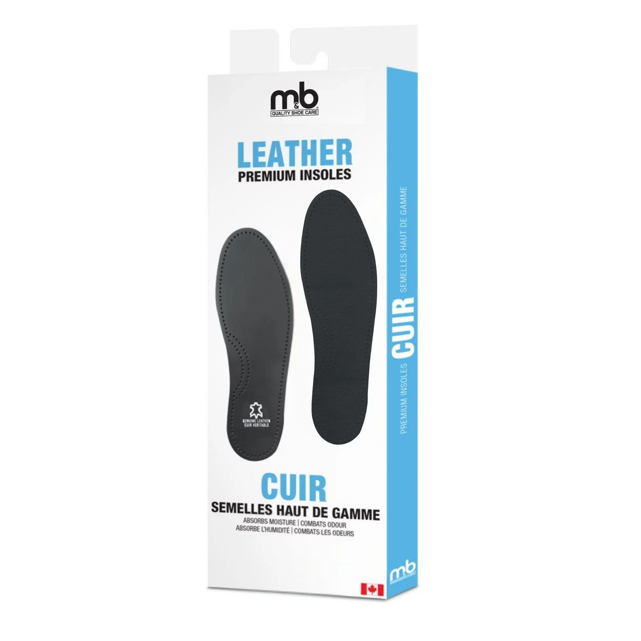 M&B Premium Leather Insole (Black)