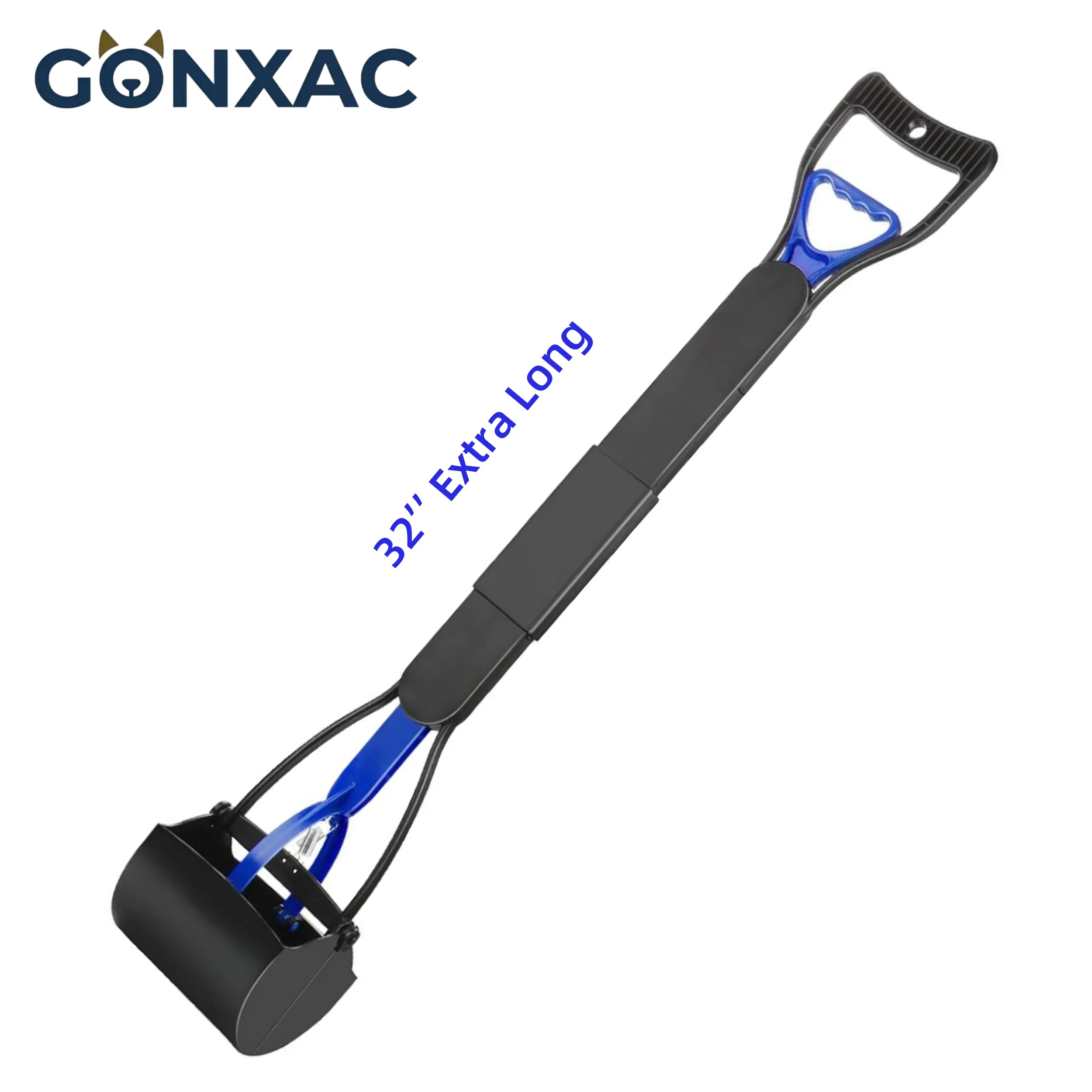 32" Non-Breakable Pet Pooper Scooper for Dogs and Cats with Long Handle High Strength Material, Heavy Duty Poop Scooper for Large Medium & Small Dog, Pet Dog Pooper Scooper for Grass & Gravel Pick Up
