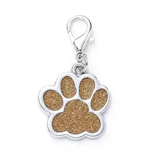 3-Pack Claw-Shaped Dog Tags with Lobster Clasp, Pet Paw Pendant Necklace Accessories, Keychain Decorations, Holiday Charm, Unique Keychains