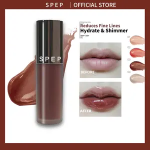 SPEP Hydrating Shimmer Lip Tint | Long-Wear Glossy Liquid Lipstick | Radiant Pearl Finish | Fades Lines & Plumps | 0.18fl.oz/5.2ml