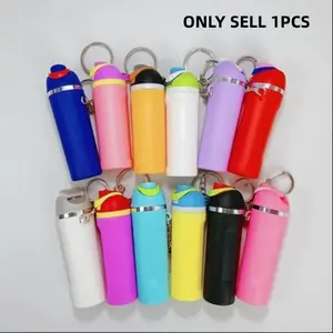 Mini Water Bottle Keychain, Fashionable Water Bottle Keyring, Cute Handbag Backpack Accessory, Stylish Water Bottle Charm, Keychain Bag Pendant, Keychain Kawaii, Trendy Cute Keychain, Keychain For Bags