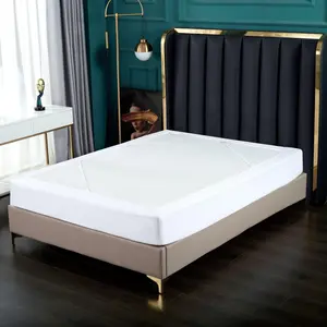 Elegant Comfort Box Spring Cover – 1-Piece Wrap Around Jersey Knit with 4-Way Elastic, Snug Fit for 4-12” Depth