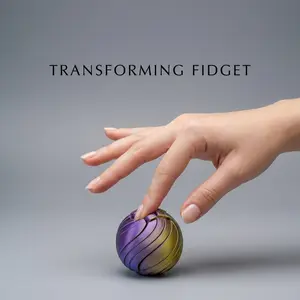 fidget spinner Mystery Vibe Sphere - 3D Printed Fidget Toys, ASMR Shasha Sound Stress Relief Ball, 1 Random Gradient Design, Ultra-Light Pocket/Desk Gadget for Kids tiktokshopspringglowup