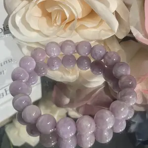 high quality kunzite  10mm quartz bracelet