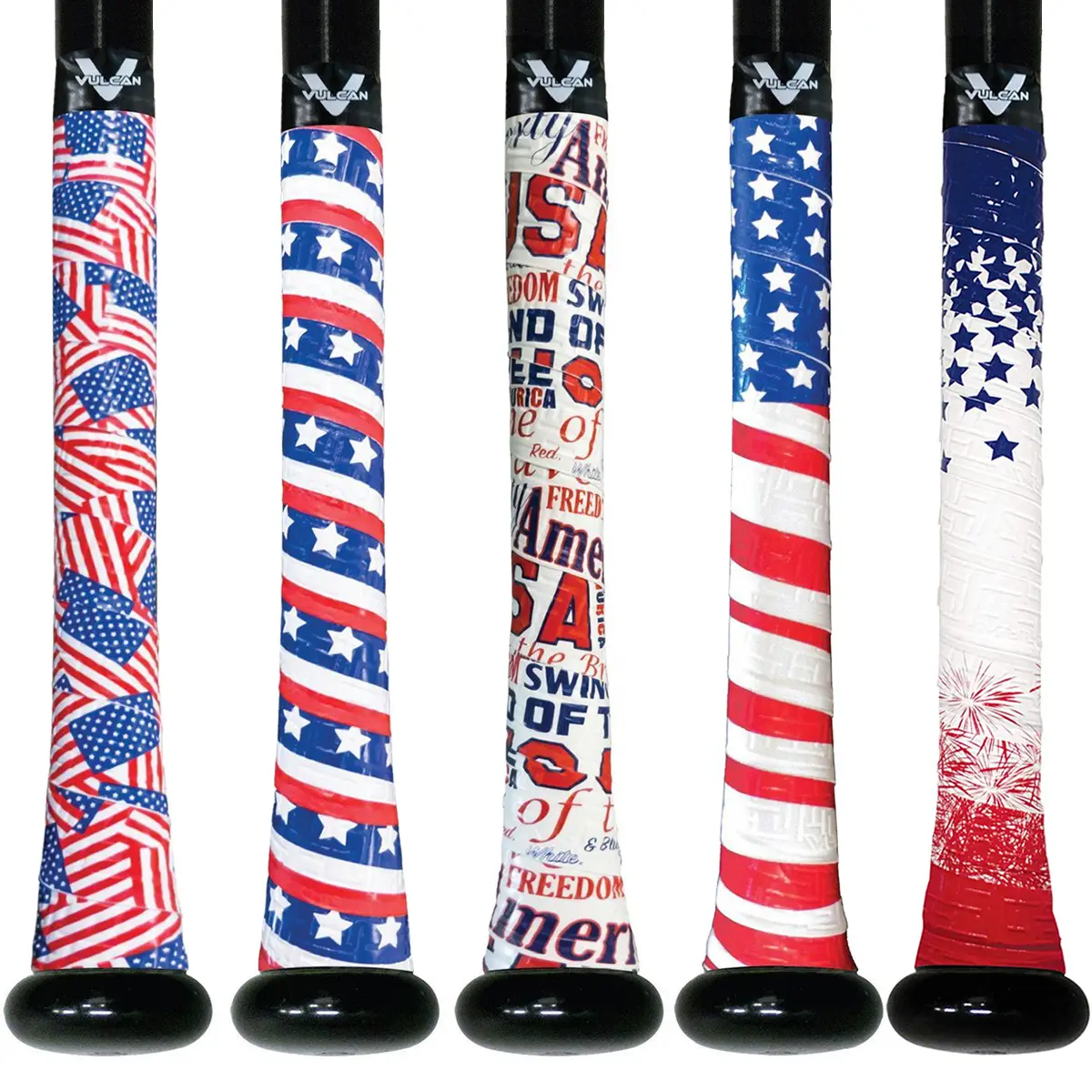 Vulcan USA Series Bat Grip, 1.0mm Ultralight Advanced Polymer Wrap with Bold Patterns for Baseball & Softball, All-Weather Control, Unisex, Maze Imprint