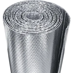 Reflective Insulation Foam 48" x 10 Ft Aluminum Foil Bubble Insulation Roll, Window Insulation Kit for RV, Thermal Insulation Cover for Window to Block Summer Heat and Retain Heat
