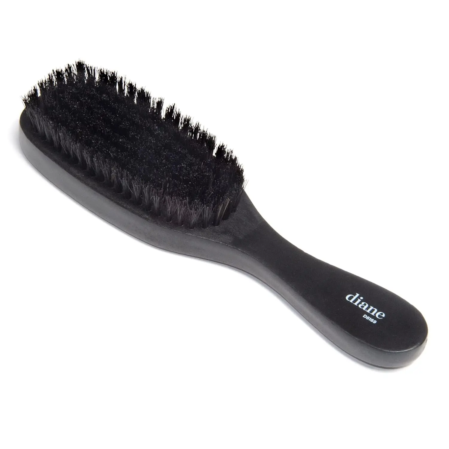 7-Row Boar Bristle Wave Brush – Soft 100% Boar Bristles for Fine to Medium Hair, 360 Waves, Smoothing & Polishing, Gentle on Scalp, Real Wood Handle, Beard & Mustache Styling