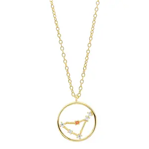Zodiac Necklace Capricorn 18ct Gold Plated