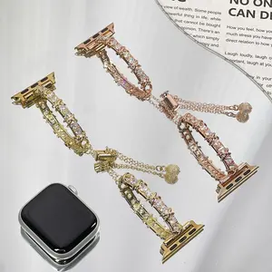 Women's Adjustable Apple Watch Band, Smartwatch Strap, Compatible with Ultra/se/10-1 Series, Perfect Gift for Parties & Daily Wear