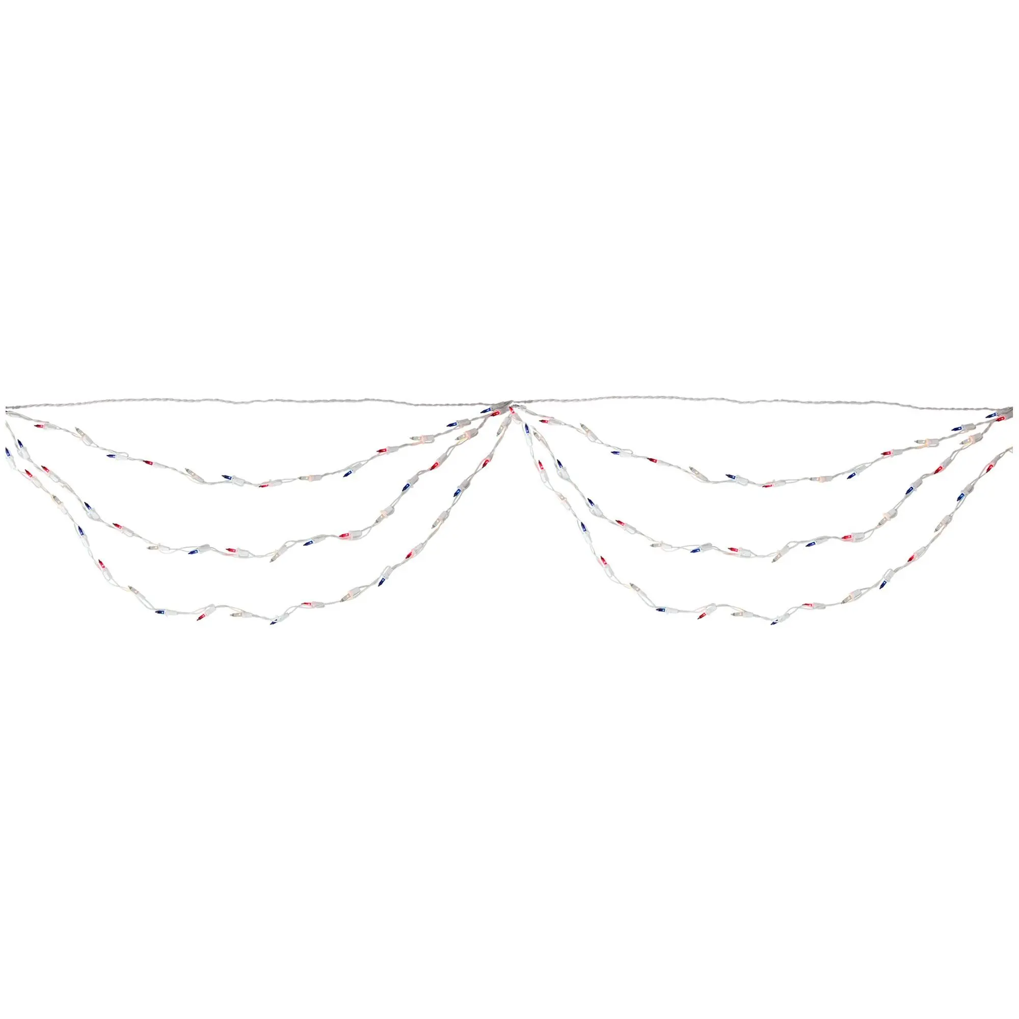 Northlight 6' (100ct) Red/Blue 4th of July MiniSwag Light Set