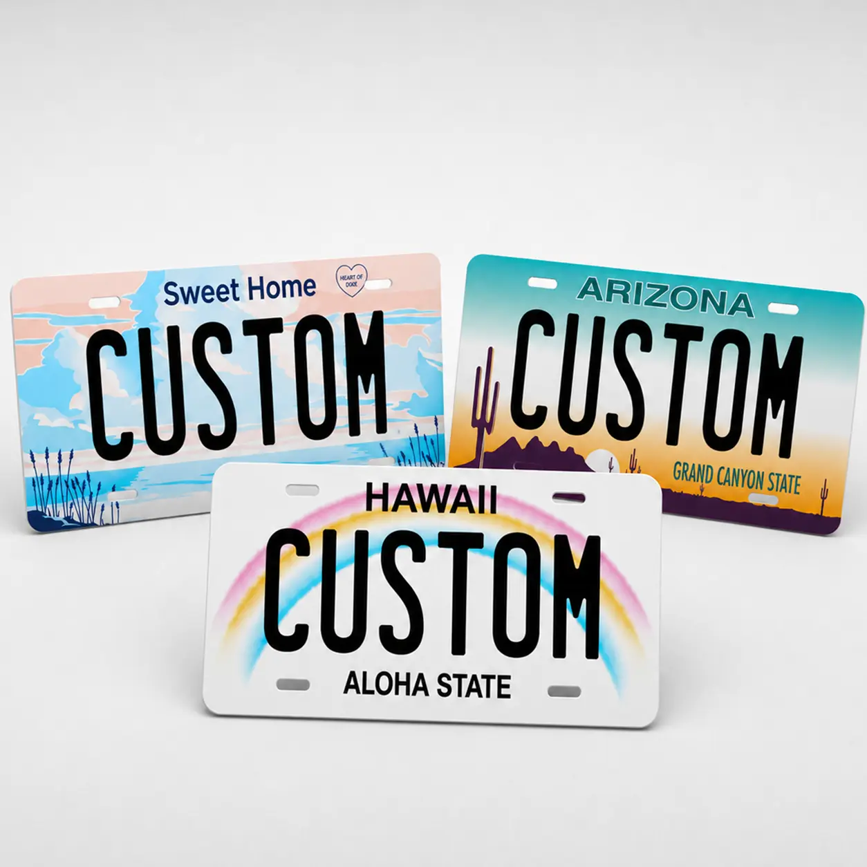 Automotive Custom U.S. License Plates - Personalized Front Car Exterior Accessory, Custom Front License Plate