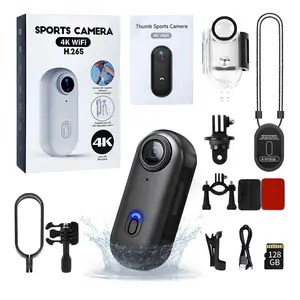 NUISK Waterproof Body Camera Wearable Action Cam for Security Work Guard Travel Compact Hands-Free Recording Photography Camera Gear Anti-Shake TikTokShopJumpstartSale