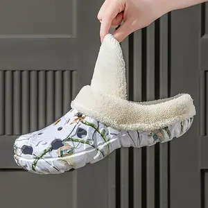 (Buy One Get One!)2025 Waterproof EVA Fashion Winter Clogs - Non-Slip, Cozy Plush Lining for Indoor/Outdoor Warmth