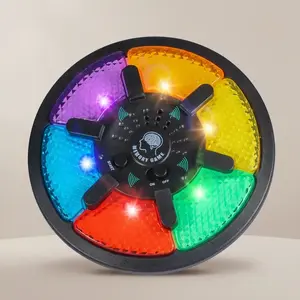 Colorful Memory Game Toy, 1 Box Fun Memory Training Toy, Game Board with LED Lights and Sound Effects, 15 Levels of Difficulties, Thinking Training Game Machine, Tabletop Games