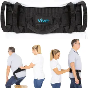 Gait Belt (300lbs) Transfer Belt with Handles - Medical Nursing Safety Patient - Bariatric, Elderly, Handicap, Physical Therapy - PT Gate Strap Quick Release, Grabbing Teeth