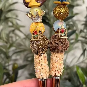 1 Custom Beaded Pen - Personalized Writing Tool - Beads will vary on availability.