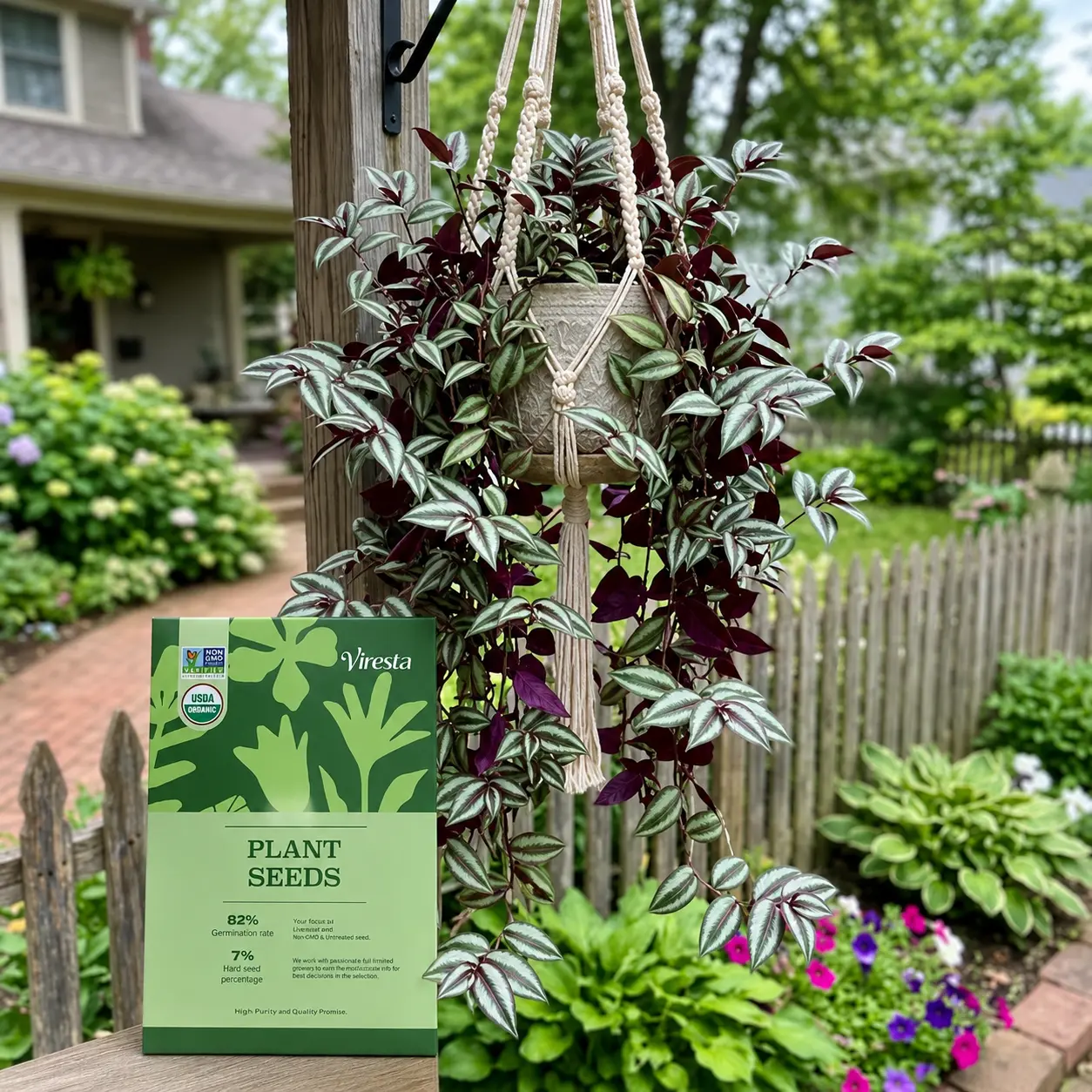 Wandering Jew Seeds, Tradescantia Nanouk Lilac Seeds - Nanouk Seeds - Tradescantia Albiflora Seeds