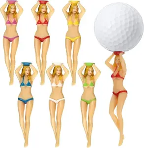 3" Novelty Golf Tees – 6-Pack Colorful Durable Plastic Golf Accessories | Fun Golf Gifts for Men & Women, Perfect for Birthdays, Holidays, Bachelor Parties & Unique Golf Lover Gifts