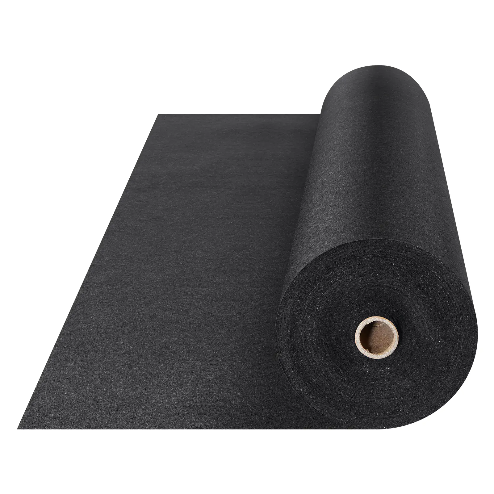 VEVOR 8oz High-Strength Non-Woven Geotextile Weed Barrier Fabric, 4x100FT Black Ground Cover, Soil Health & Drainage Support, Soil Protection for Garden Landscaping, Ideal for Driveways and Gravel Paths