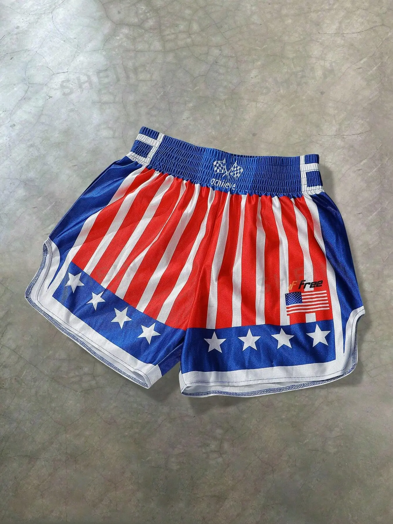Unisex American Flag Boxing Trunks, Retro Striped Star Fight Shorts, Performance Training Shorts for Boxing, Gym, Combat Sports & Workout, Graphic Athletic Shorts, Shorts Sportswear