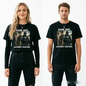 Same Shit Different Uniform Funny Protest Graphic Tee Men T-Shirt Unisex Y2K Graphic Tee (Viral) TikTok Shop Deals S-3XL