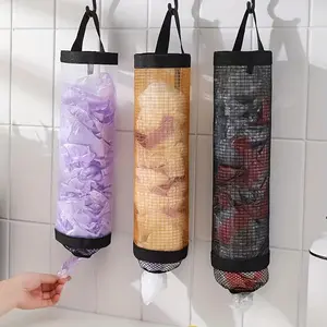Hanging Garbage Bag Storage Mesh Bag, 1 Count Kitchen Garbage Bag Holder, Garbage Bag Storage Organizer, Kitchen Accessories, Home Organizer, Dispenser Bin