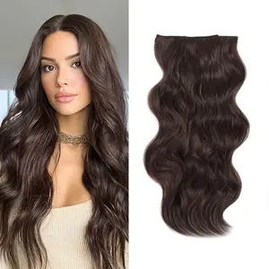 #SummerVibes【QBEAUTY】24-Clip-in Synthetic Hair Extensions Long Wavy 4PCS Thick Hairpieces  Double Weft Natural Hair Extensions for WomenNew Upgraded Lace Weft Natural Thick Hairpieces Same Amount Of Full Hair With Lighter Weight All Day Comfort Outdoorfun