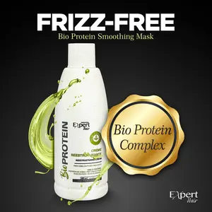 Expert Hair Formaldehyde-Free Bio Protein Smoothing Mask, 100ml/3.38fl.oz Anti-Frizz Nourishing Softening Dry Hair Treatment for Adults, Anti Frizz Formula