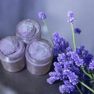 Lullaby Lavender Foaming Sugar Scrubs 4oz - Relaxing Body Exfoliating Cream for Skin Care