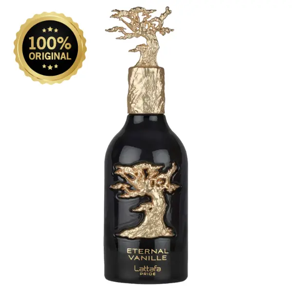 Lattafa Pride Eternal Vanille EDP 100ml Unisex Fragrance - Vanilla Scents, Gourmand-Forward Dark Sweet Aromatic Musk Scent with Cashmere, Floral, Cedar & Chocolaty Notes for Cooler Weather, Bottle, Relaxing Vanilla Unisex Fragrance, Smooth Vanilla Unisex