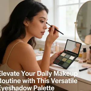 Dark Witch Paris Garden 9 Color Eyeshadow Palette, Vintage French Olive Smokey Multifunctional Makeup Dish