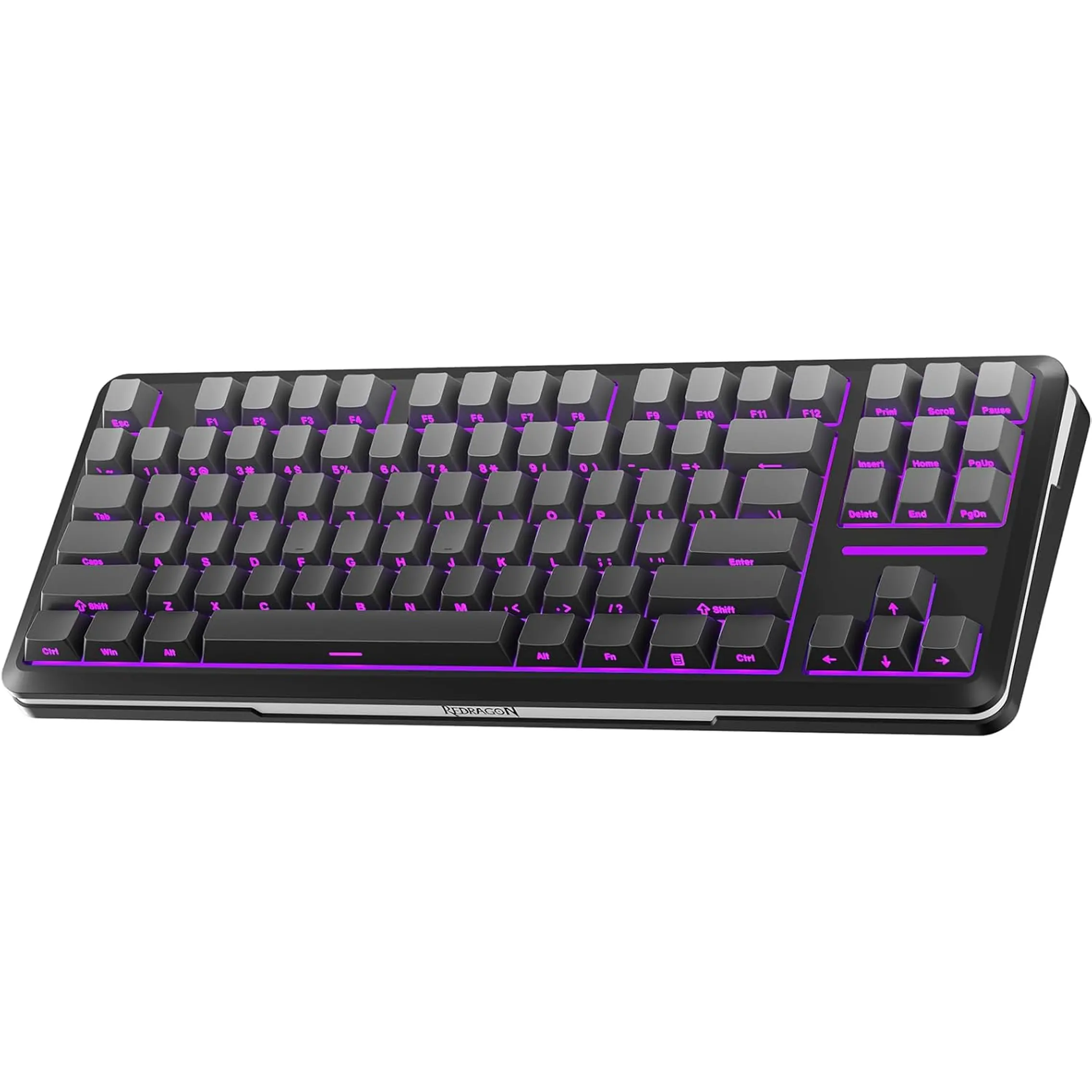 Redragon Wireless Mechanical Keyboard,3-Modes Bluetooth Gasket Hot Swappable TKL RGB Custom Keyboard,Pre-Lubed Switches,Side Printed PBT Gradient Keycaps, South-Facing Leds Socket