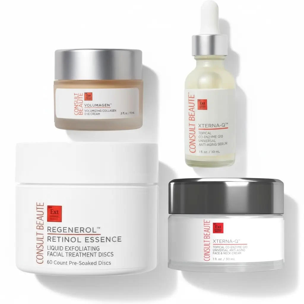 Heathers Get Ready 4-Piece Kit + Cosmetic Case Skin Care Sets Eye Cream