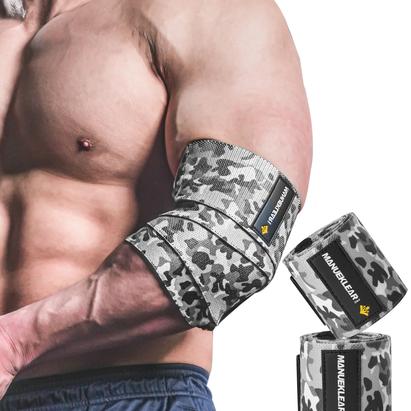 Men's Colorful Elbow Sleeve, Enhancing Elbow Support, Strength Training, Suitable for Weightlifting and Sports, Wrapping Elbows, Protective Arm Sleeves